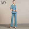 IWY/湖蓝色西服套装女时尚名媛休闲职业装气质女神范工作服修身西装212097C1+P3 商品缩略图1