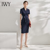 IWY/藏青色西装连衣裙经理职业装套裙气质修身通勤商务ol工作服Q11253 商品缩略图2