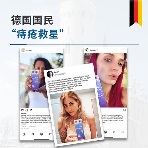 【德国原装进口】BactRun去庤喷雾  德国进口痔疮清道夫  抗菌止痒舒缓疼痛痔疮喷剂 商品图5