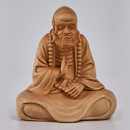  达摩黄杨木雕6*5cm  ZYXD 商品图0