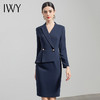 IWY/高端职业装女套裙气质藏青西装连衣裙薄款售楼部工作服通勤正装Q520 商品缩略图0