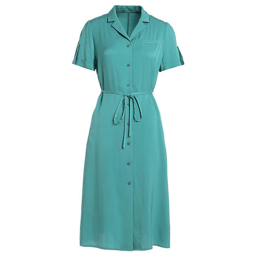 乔万尼真丝v领连衣裙夏季气质休闲桑蚕丝EI2E879 商品图4