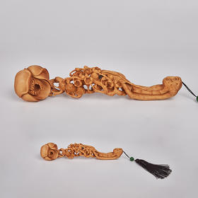 梅花如意黄杨木27.5*5cm