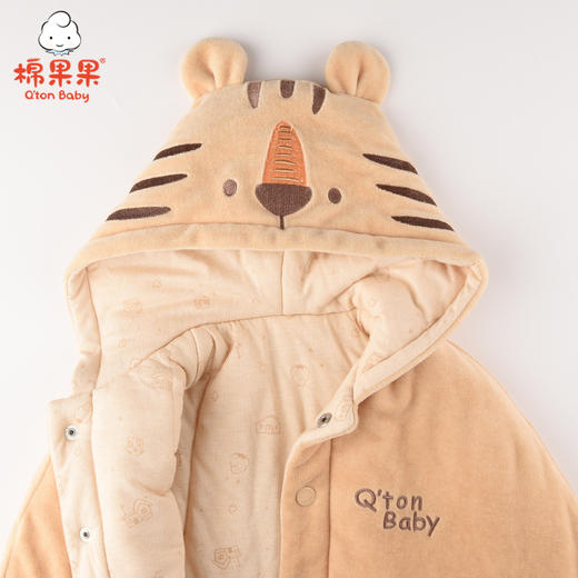 商场同款棉果果春秋季新疆彩棉天鹅绒斗篷礼盒  微商城发货不带礼盒M301120121413 商品图3