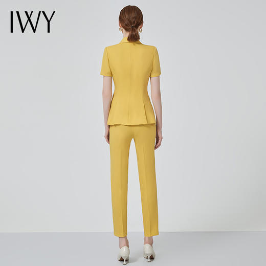 IWY/黄色高端职业装女套装时尚修身西装面试正装气质经理工作服OLC10346+P10346 商品图3
