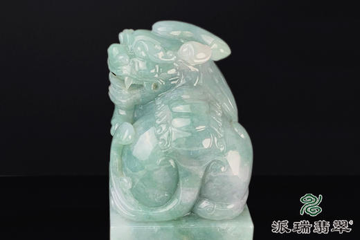 派瑞翡翠 翡翠摆件 糯种 绿色 商品图1