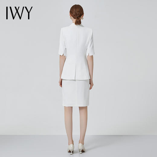 IWY/白色西装套装女不规则经理工作服套裙高端职业装气质女神范CS11250 商品图3