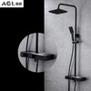 AGL格朗 恒温大花洒 平面3982 纯黑 商品缩略图0