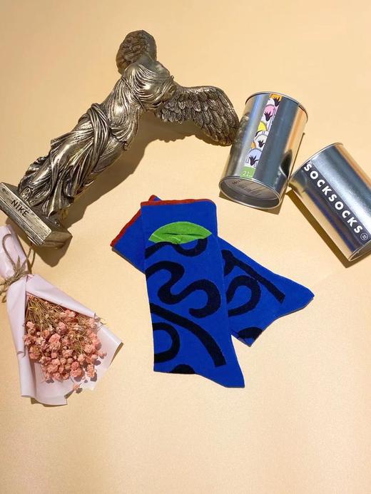 SIOICIKI 设计师联名款SAW3A038龙纹时尚中筒袜 商品图2