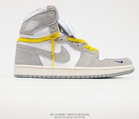 耐克Nike Air Jordan 1 Retro High Switch AJ1乔丹一代高帮百搭文化运动篮球鞋休闲板鞋CW6576-100