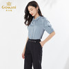 乔万尼重磅真丝短袖衬衫女夏薄款大牌桑蚕丝EI2C896 商品缩略图1