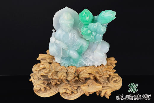 派瑞翡翠 翡翠摆件 糯种 绿色 商品图2