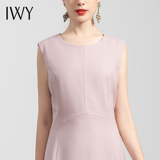 IWY/粉色无袖西装裙女薄款时尚气质职业装正装裙收腰显瘦韩版套裙Q0090 商品图4