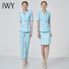 IWY/职业套装女工装装短袖韩版干练西装套裤气质商务正装工作服C11238+P10223 商品缩略图4