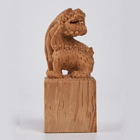 瑞兽竹雕印章7*3cm