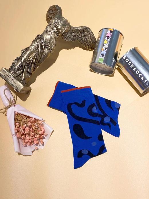 SIOICIKI 设计师联名款SAW3A038龙纹时尚中筒袜 商品图1