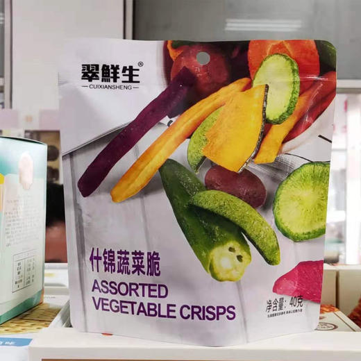 【7.5元/袋】翠鲜生什锦蔬菜脆40g（0608181） 商品图0