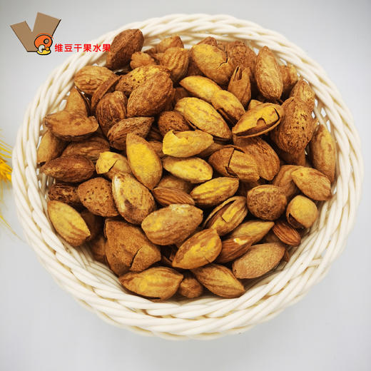 巴旦木奶香味壳杏仁坚果炒货零食特产500g 商品图0