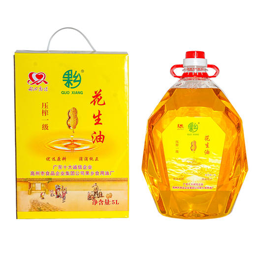 果乡压榨一级花生油 5L 商品图0