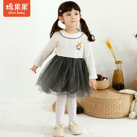 商场同款棉果果春秋季女童针织连衣裙M322700421481