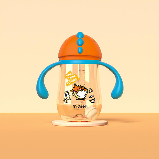 弥鹿mideer吸管杯-你看起来很好吃（小甲龙小号） 商品图0