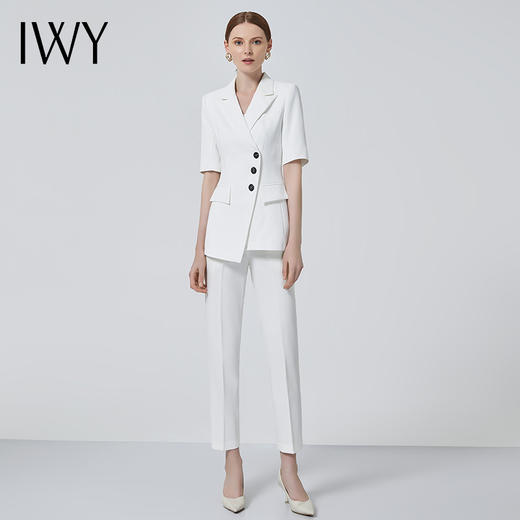 IWY/白色西服套装女时尚气质ol高端职业装设计感西装面试正装CP11250 商品图2