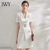 IWY/白色工作服女时尚西装连衣裙修身通勤高端职业装气质女神范Q11212 商品缩略图0