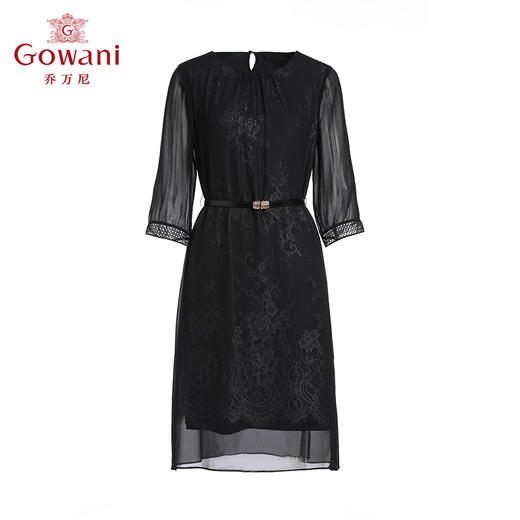 乔万尼真丝桑蚕丝连衣裙法式收腰夏季新款EI2E717 商品图4