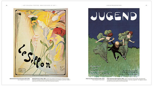 【预订】【艺术杰作系列】Art Nouveau Posters，新艺术风格海报 商品图3