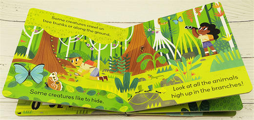 小小世界 丛林之旅 英文原版 Little World Jungle Journey 抽拉机关书 英文版幼儿英语早教启蒙纸板书 亲子共读 进口原版书籍 商品图1