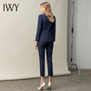 IWY/高端藏青职业装女正装套装时尚气质修身显瘦通勤西装西服C11398+P11398 商品缩略图3
