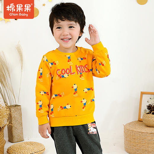 商场同款棉果果春秋季男童大毛圈印花套头卫衣M312180221458 商品图0