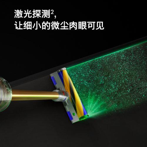 【新款上市】Dyson/戴森 V15 detect total clean 新款手持无线吸尘器 亮金色【8+2款吸头配件组合】 商品图1