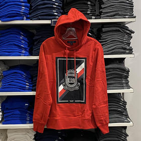  TOMMY HILFIGER 男士春秋新品TH大LOGO刺绣贴布套头卫衣