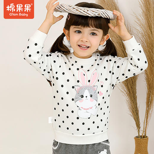 商场同款棉果果春春秋季女童小毛圈点点套头卫衣M322180221505 商品图6