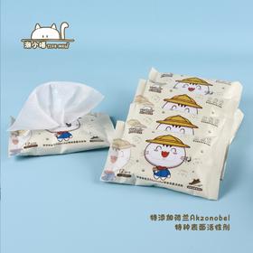 潮小喵小白边擦鞋湿巾12片鞋湿巾小白鞋洗鞋神器小白运动鞋清洁湿纸巾去污一擦白鞋边