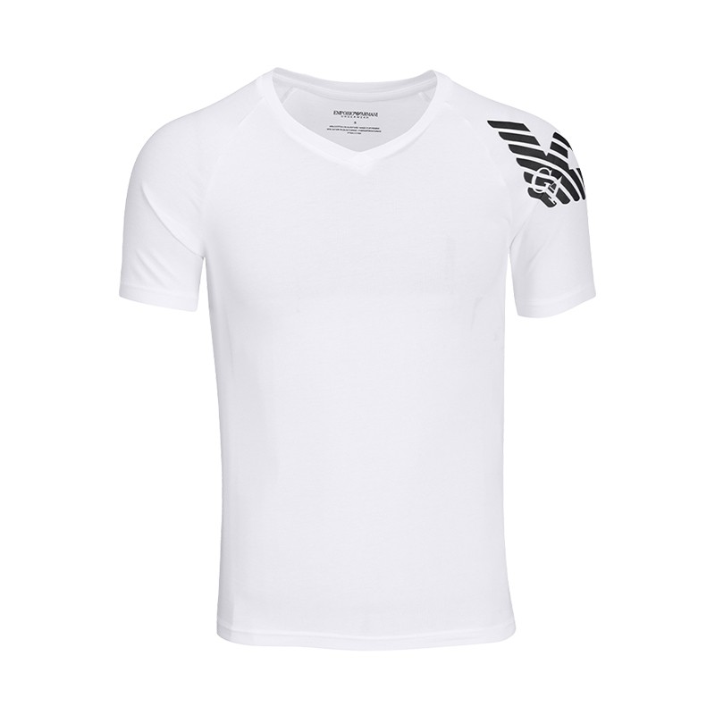 【特惠秒】EMPORIO ARMANI 阿玛尼 男士精品单盒装 V领 舒适休闲 飞鹰logo 打底弹棉T恤 99541