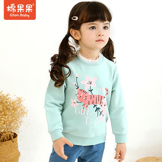 商场同款棉果果春秋季女童小毛圈套头卫衣M322180221508 商品图0