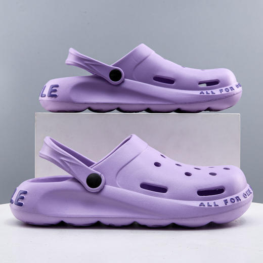 夏洞洞鞋男防滑软底外穿两用情侣男女沙滩凉鞋2021新款包头拖鞋男 商品图3