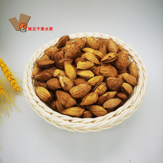 巴旦木奶香味壳杏仁坚果炒货零食特产500g 商品图4