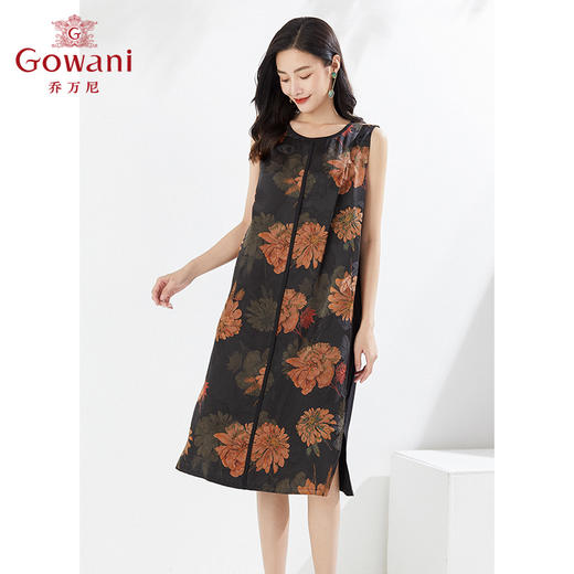 乔万尼缎面真丝无袖连衣裙高雅精致夏EI2E752 商品图1