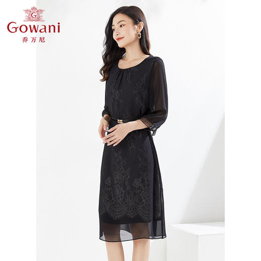 乔万尼真丝桑蚕丝连衣裙法式收腰夏季新款EI2E717 商品图2