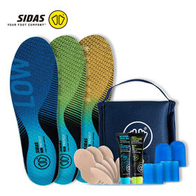 SIDAS 3FEET跑步专业鞋垫足部护理套装脚趾套防跑步护理套餐