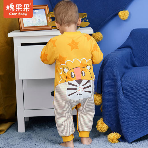 商场同款棉果果秋季新品男童氨棉汗布夹棉连体衣连身衣哈衣M312722821469 商品图1