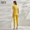 IWY/高端黄色西装套装气质女神范休闲薄款短袖通勤职业装工作服OL C10346+P10346 商品缩略图3