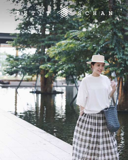 PETIT SCHAN小闪 CLO#041  Staff 五线谱 纸感棉拼接袖Oversize廓形设计款T恤 商品图3