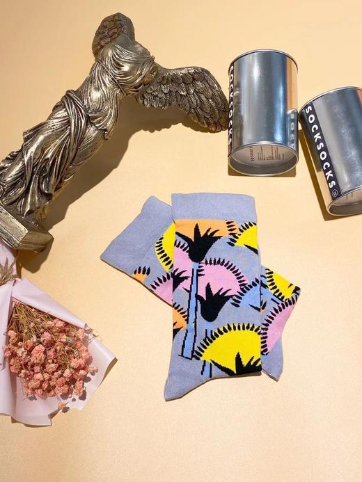 SIOICIKI  设计师联名款SSS2A059棕榈树中筒袜 商品图1