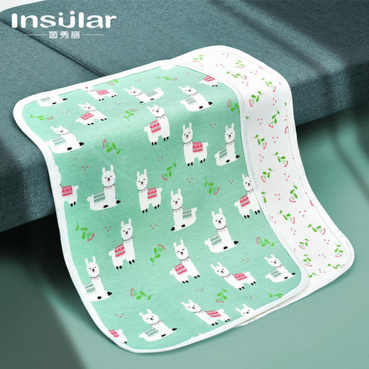 【隔尿床垫】茵秀丽全棉新生儿防水透气隔尿垫生理期床垫尿垫宝宝防水隔尿床垫 商品图3