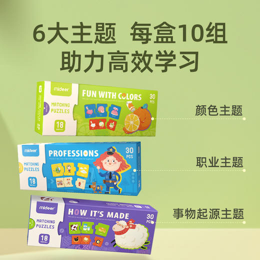 T mideer职业主题认知配对拼图 商品图2