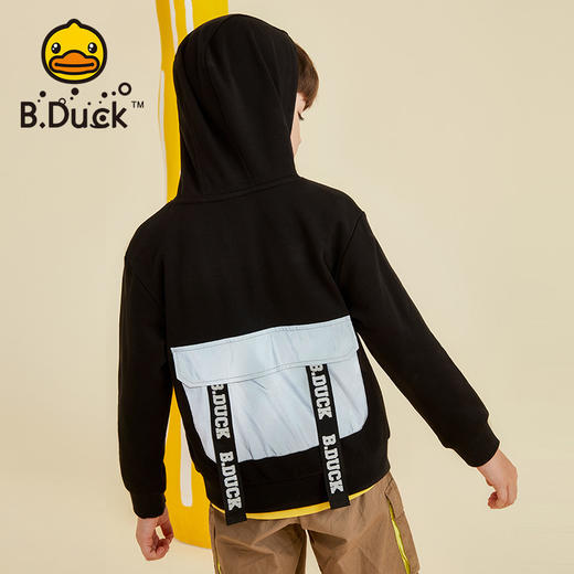 B.Duck小黄鸭童装秋季带帽卫衣105-170 BF3208916 商品图3